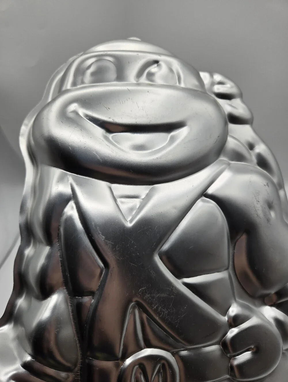 Vintage Wilton 1989 Teenage Mutant Ninja Turtles Michelangelo Aluminum Cake Pan
